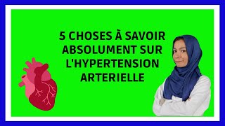 Hypertension Artérielle  5 choses à savoir [upl. by Zechariah]