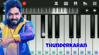 Thunderkaaran  Veeran  Easy Piano Tutorial  Anirudh  Aadhi [upl. by Kealey970]