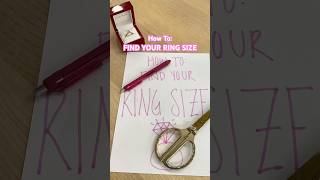 How to easily find your ring size 💍 ringsize diamondring engagementringshopping [upl. by Yukio]