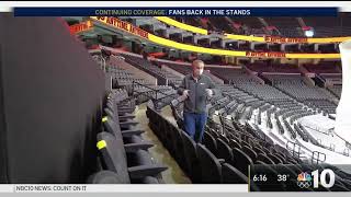 Wells Fargo Center Ready to Welcome Back Fans This Weekend  NBC10 Philadelphia [upl. by Aztin]