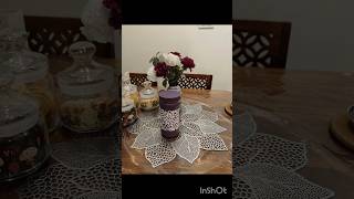 Upcycled old plastic jar into cookie jar diycrafts diyrecycle youtubeshorts craft [upl. by Remas]