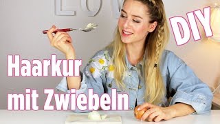 Zwiebel Haarkur DIY  Gesunde Haare mit natürlichen Produkten [upl. by Anawaj187]