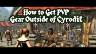 ESO PvP Gear How to access the Elite Gear Vendor outside of Cyrodiil [upl. by Elleinod]