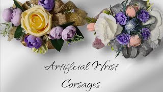 How to make Artificial Wrist Corsages [upl. by Atelra]