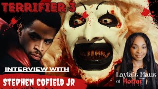 TERRIFIER 3 Interview with Actor Stephen Cofield Jr  Contains Spoilers [upl. by Teeniv]