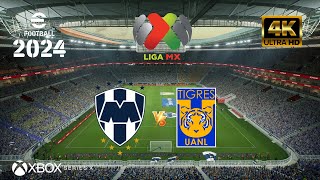 eFootball 2024  CF Monterrey vs Tigres UANL  Liga MX  NEXT GEN XBOX SERIES X 4K 60FPS [upl. by Enoj]