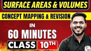 SURFACE AREAS AND VOLUMES in 60 minutes  Maths Chapter 13  Class 10th Boards [upl. by Brotherson]