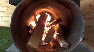 Rocket stove mass heater DIY part 1 [upl. by Sirej]