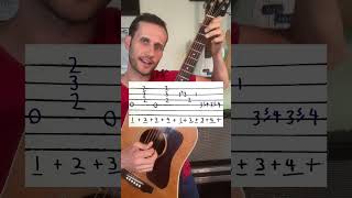 Bluesy Bluegrass Lick guitartutorial flatpicking bluegrass [upl. by Ecilayram]