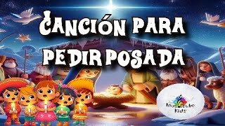 Canción para pedir posada  En el nombre del cielo  Villancico para pedir posada con letra [upl. by Huggins]