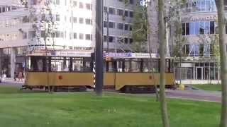 Trams bij Rotterdam Centraal Trams at Rotterdam Centraal Station [upl. by Daeriam269]