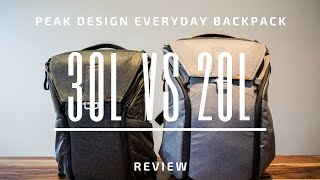 Peak Design Everyday Backpack 30L vs 20L  A Review and Comparison [upl. by Alimac]