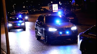 Gijzeling in Amsterdam 40X Politie DSI en KMAR met spoed onderweg naar het Leidseplein [upl. by Olrak]