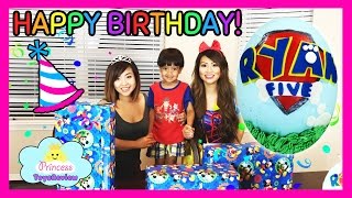 BIRTHDAY PARTY DIY Paw Patrol Cake with SURPRISE Inside Cake Smash Vlog with Ryan amp Princess T [upl. by Delmar]