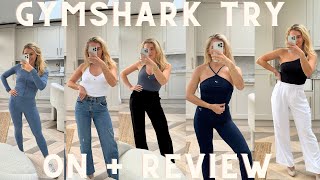 Gym Haul Try On  GymShark Try On amp Gym Shark Review  Best Gym Shark Items  GymShark Leggings [upl. by Eneleh]