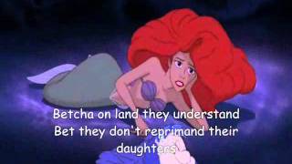 Part of your world The little mermaid lyrics [upl. by Acisey]