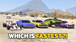 GTA 5 ONLINE  PROGEN PR4 VS MUSCLE CARS WHEELIE WHICH IS FASTEST [upl. by Cheryl]