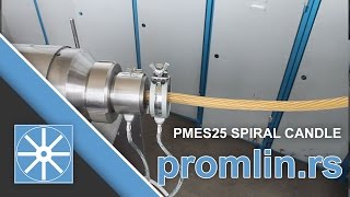 Spiral Candle  PMES25  Candle Machine  promlinrs [upl. by Salkin]