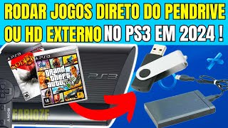 COMO JOGAR JOGOS NO PLAYSTATION 3 PELO PEN DRIVE  2024 [upl. by Glennon391]