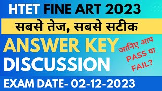 HTET PGT fine art answer key 2 December 2023 Haryana fine art PGT question paper 2023 [upl. by Aerua]