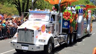 DESFILE DE CARROZAS FERIA DE LAS FLORES MEDELLÍN 2014 [upl. by Anihpled902]