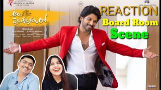 Indian Bestfriends reaction on Ala vaikunthpurumloo Board Room Scene  Allu Arjun Pooja Hegde [upl. by Ericka288]