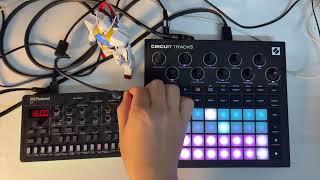 Novation Circuit Track amp Roland S1 Jam  RobinHan [upl. by Dorthea133]