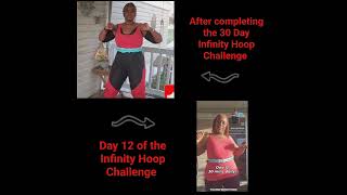 My Weight Loss Transformation with Infinity Hoop Workouts  Before amp After Results hulahoopfitness [upl. by Nore830]