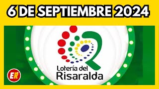 Resultado de la LOTERIA DE RISARALDA del viernes 6 de septiembre de 2024 💫✅💰 [upl. by Curley]