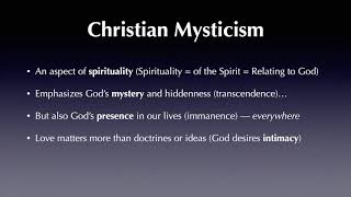 Five Key Words for Understanding Christian Mysticism [upl. by Vharat890]