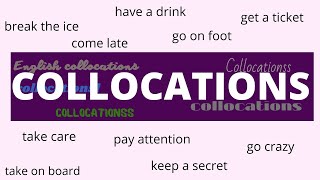 Useful Verb Collocations in English – 112 Common Collocations  Learn English Vocabulary [upl. by Urbana]