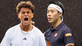 Kei Nishikori VS Gabriel Diallo  Roland Garros 2024 Gameplay [upl. by Lilas]