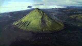 Iceland from above  Maelifell [upl. by Eillib262]