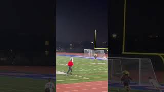 High school soccer is back Smooth finish goal cutback [upl. by Adnohryt]