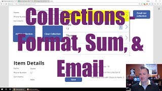 PowerApps Collection  Send emails sum and format [upl. by Nileak294]