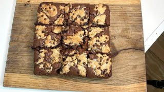 BROOKIES chocolate chip cookie  brownie the viral recipe to TRY NOW ✨ [upl. by Bonnee]