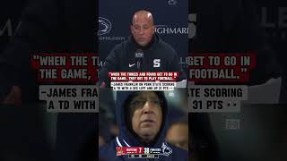 James Franklin on final seconds vs Maryland 😬 via GoPSUTV [upl. by Charmaine]