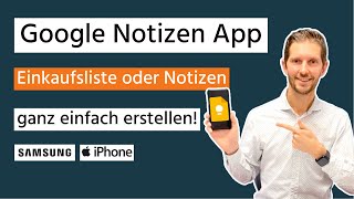 Google Notizen App  Einkaufsliste amp Reisepackliste ganz einfach erstellen SamsungiPhone [upl. by Ameyn]