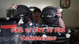 FX2 vs FX4 vs FX6  Comparing the Fluval FX Canister Filters [upl. by Crenshaw]