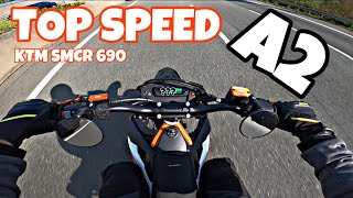 KTM SMCR 690 A2 2019 Top Speed [upl. by Lamrouex604]