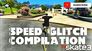 Skate 3 Speed Glitch Compilation 8 Minutes Of Speed Glitches [upl. by Einnil]