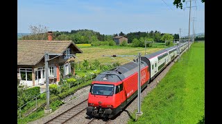 SBB CFF FFS Re 460 050 com IR 75  Rickenbach Attikon [upl. by Cristian]