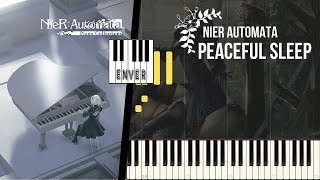 Nier Automata  Peaceful Sleep Official Piano Collections [upl. by Zorana]