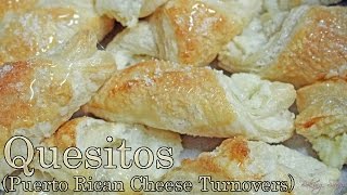 Quesitos  Puerto Rican Cheese Turnovers Pastry at its Finest [upl. by Cutler954]