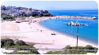 West Coast of Thasos Island From Bus Greece 4K [upl. by Etiragram]