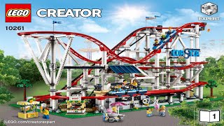 LEGO instructions  Creator Expert  10261  Roller Coaster Book 1 [upl. by Renruojos478]