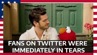 Fans in tears after watching Andrew Garfield talk about his mother’s death with Elmo [upl. by Fairfax]