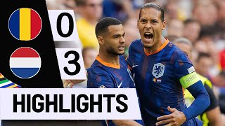 Highlights  Romania vs Netherlands  Uefa Euro 2024 [upl. by Jesher]