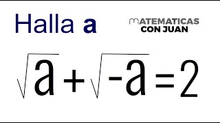 CÓMO RESOLVER ESTA ECUACIÓN IRRACIONAL Álgebra Básica [upl. by Nera]