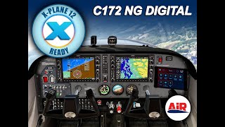 Airfoillabs C172 NG DIGITAL for XPlane 12 [upl. by Allicsirp]